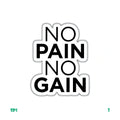 NO PAIN NO GAIN