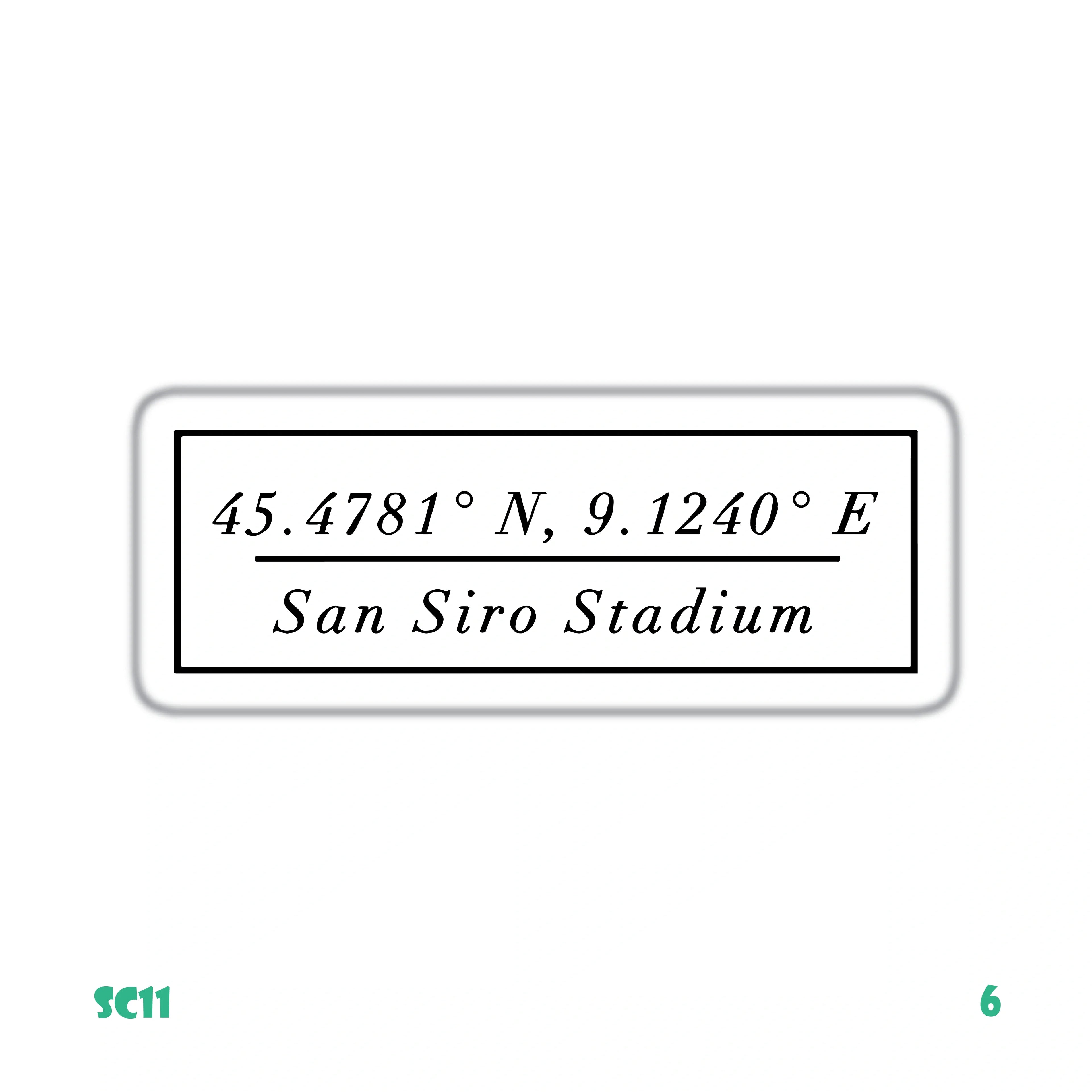 SAN SIRO STADIUM'S COORDINATES