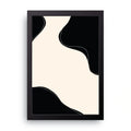 Noir Curves framed wall art print — HIBR