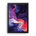 Purple Marble framed wall art print — HIBR