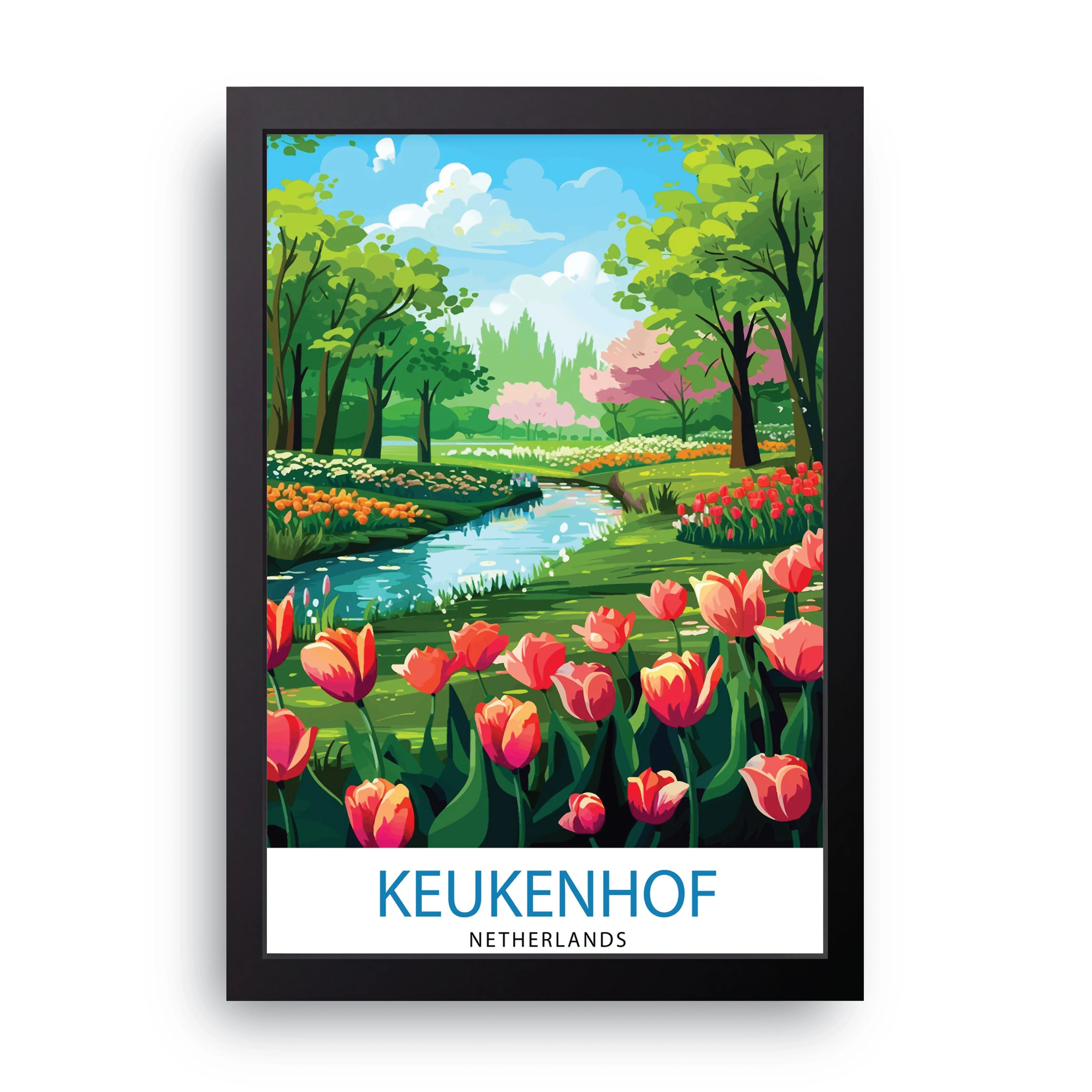 Keukenhof framed wall art print — HIBR