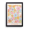 Flower Market Cusco framed wall art print — HIBR