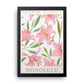Flower Market Honolulu framed wall art print — HIBR
