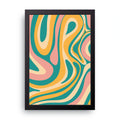Retro Swirl framed wall art print — HIBR