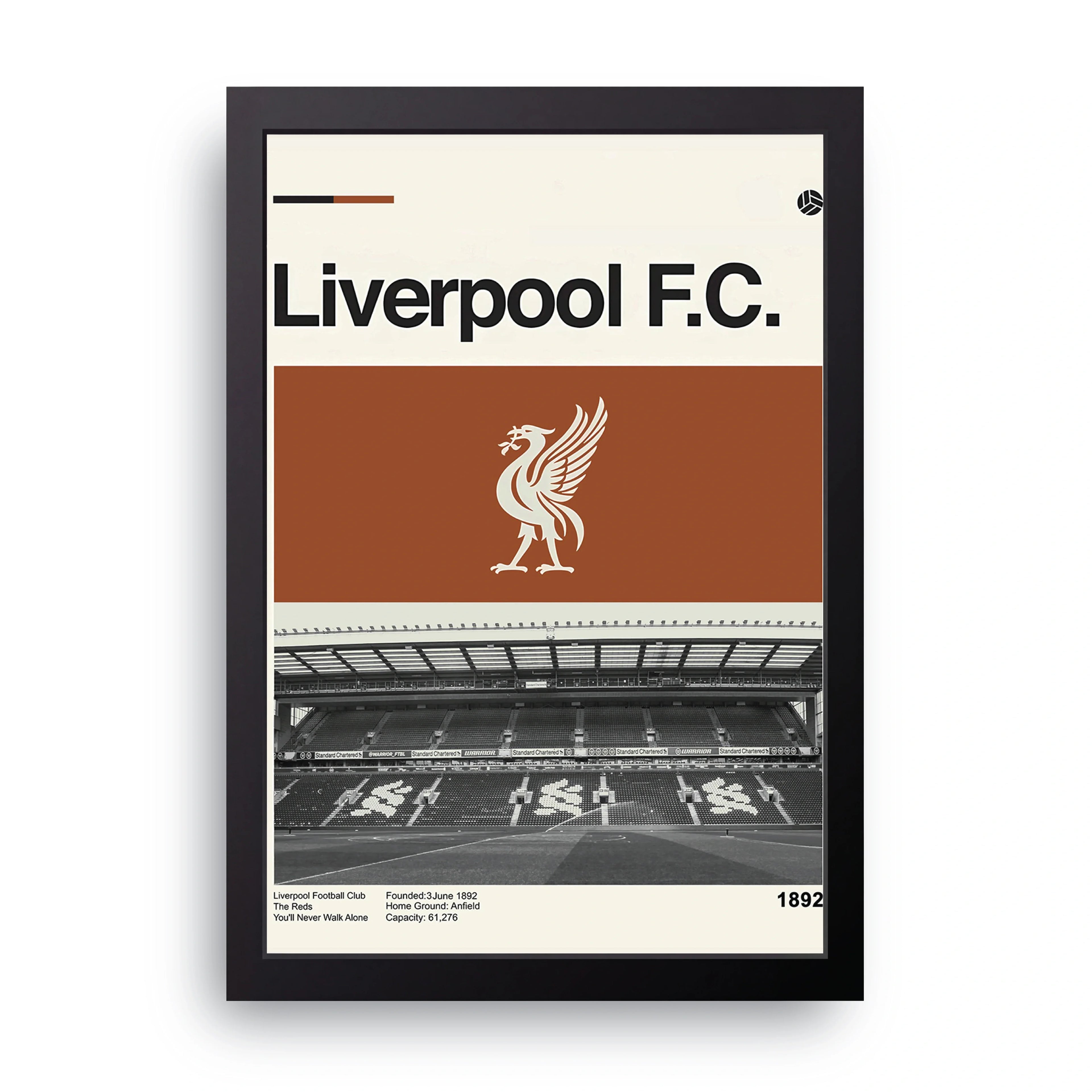 LIVERPOOL 5 framed wall art print — HIBR