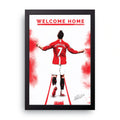 WELCOME HOME framed wall art print — HIBR