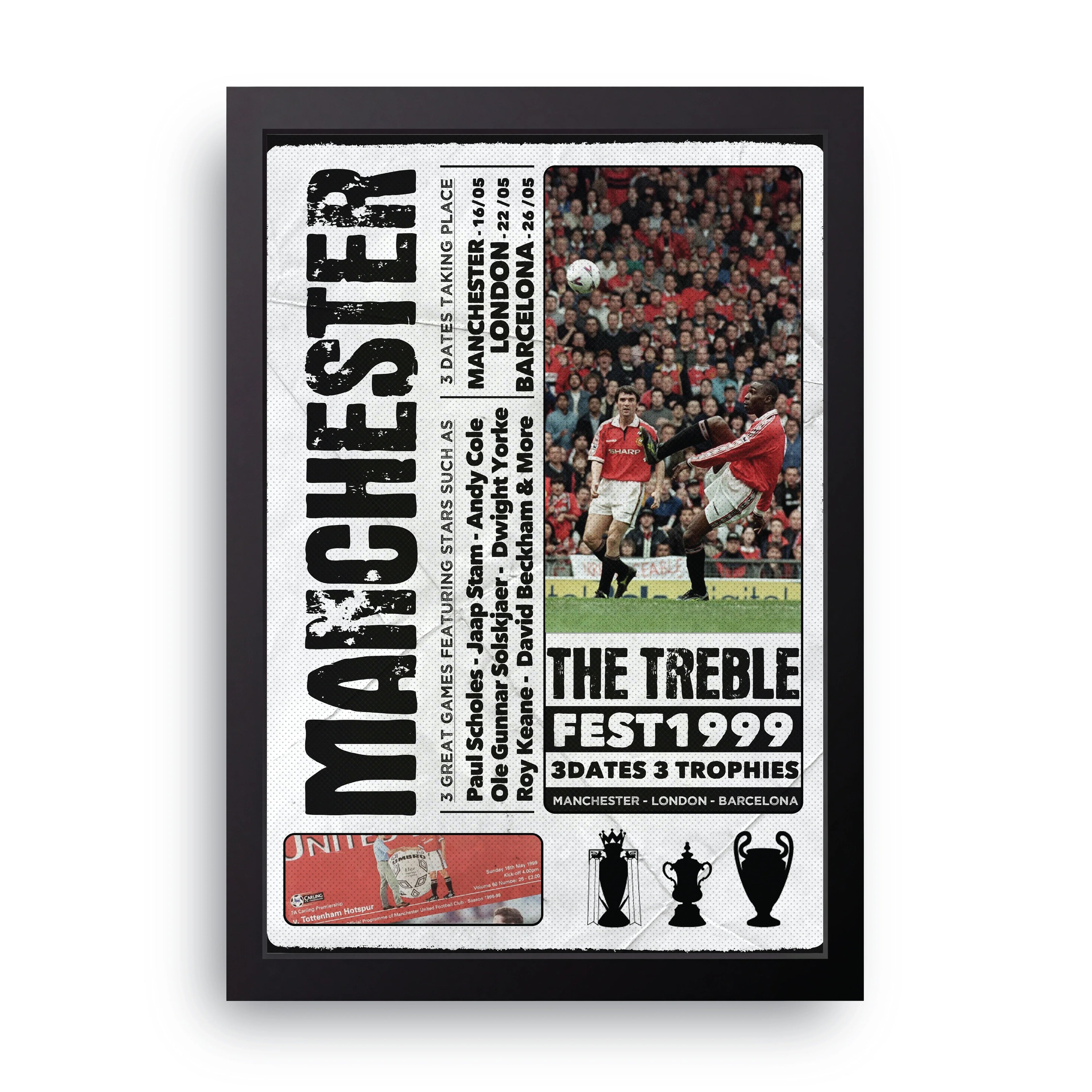 THE TREBLE FEST 1999 framed wall art print — HIBR