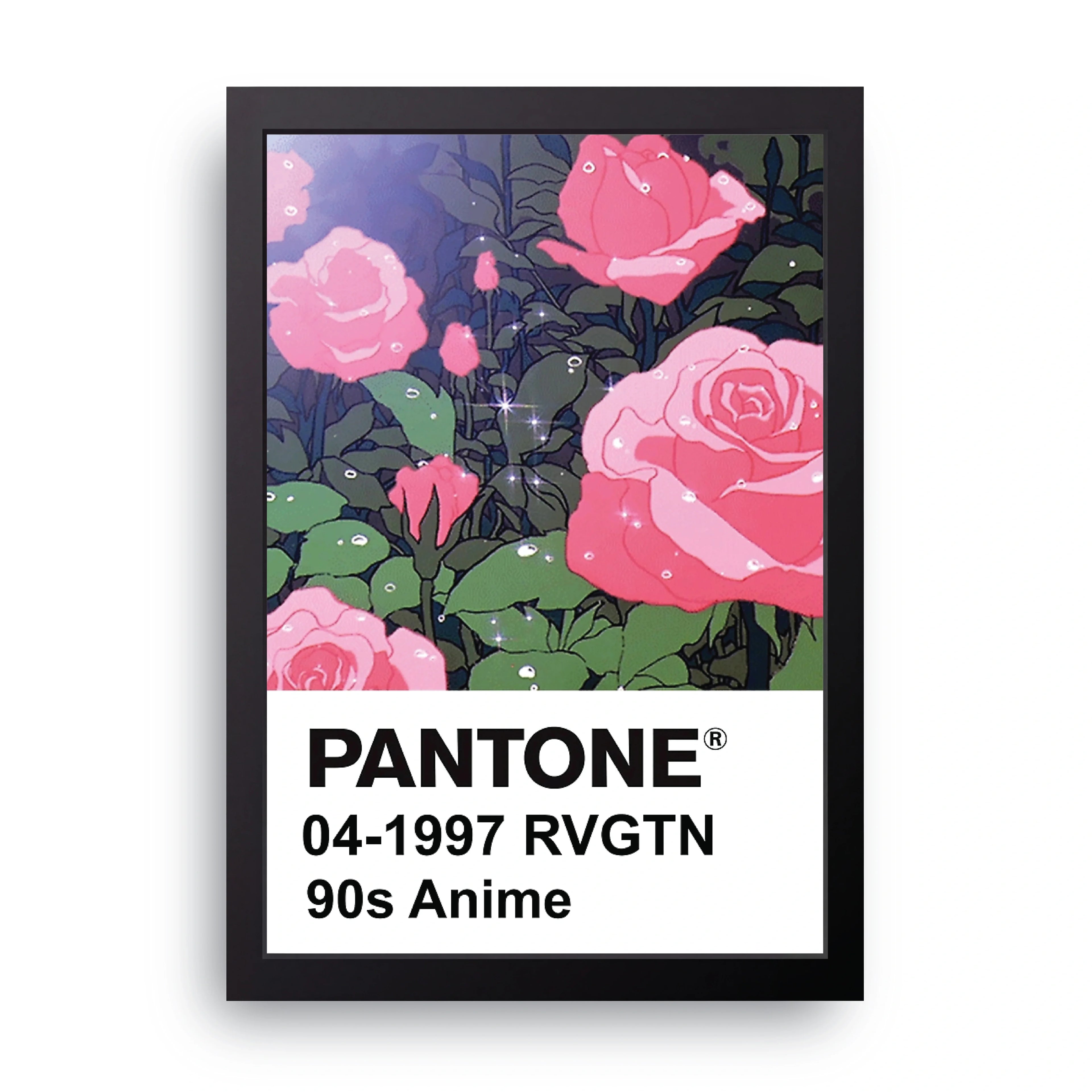 Pantone Rose Garden framed wall art print — HIBR
