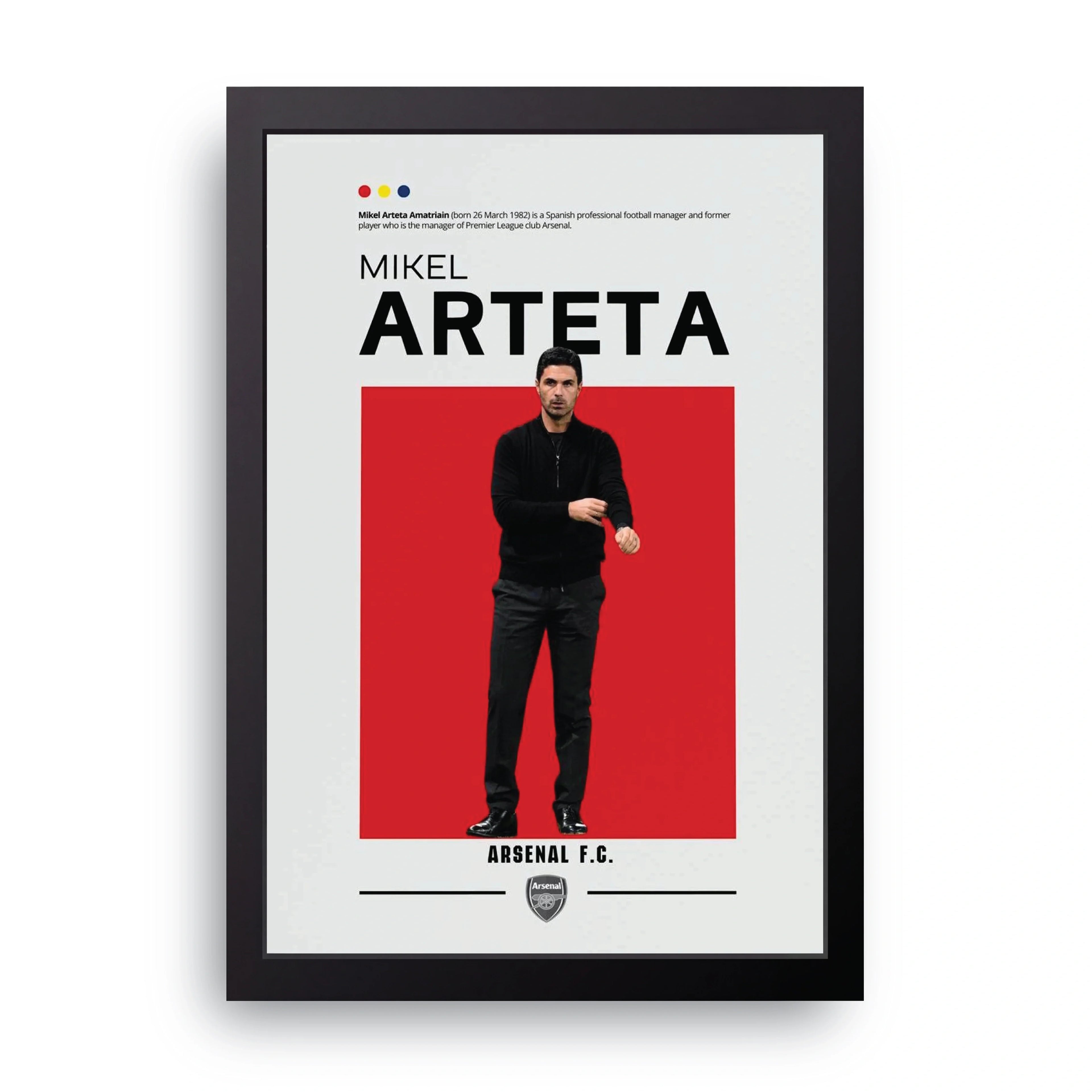 MIKEL ARTETA framed wall art print — HIBR