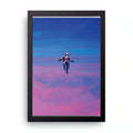 Falling Astronaut framed wall art print — HIBR