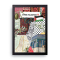 Free Palestine Collage framed wall art print — HIBR