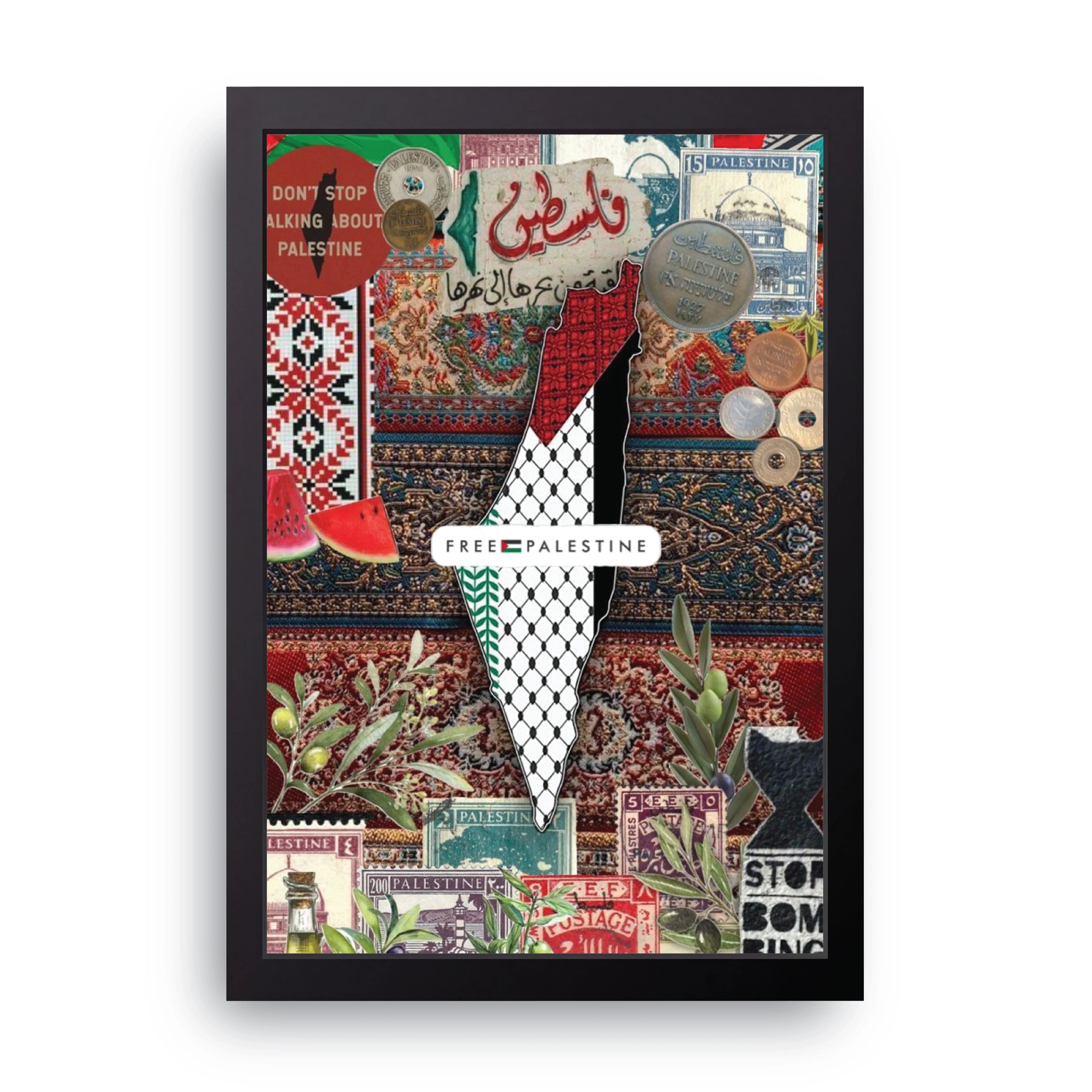 Palestine Heritage framed wall art print — HIBR