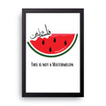 Not A Watermelon framed wall art print — HIBR