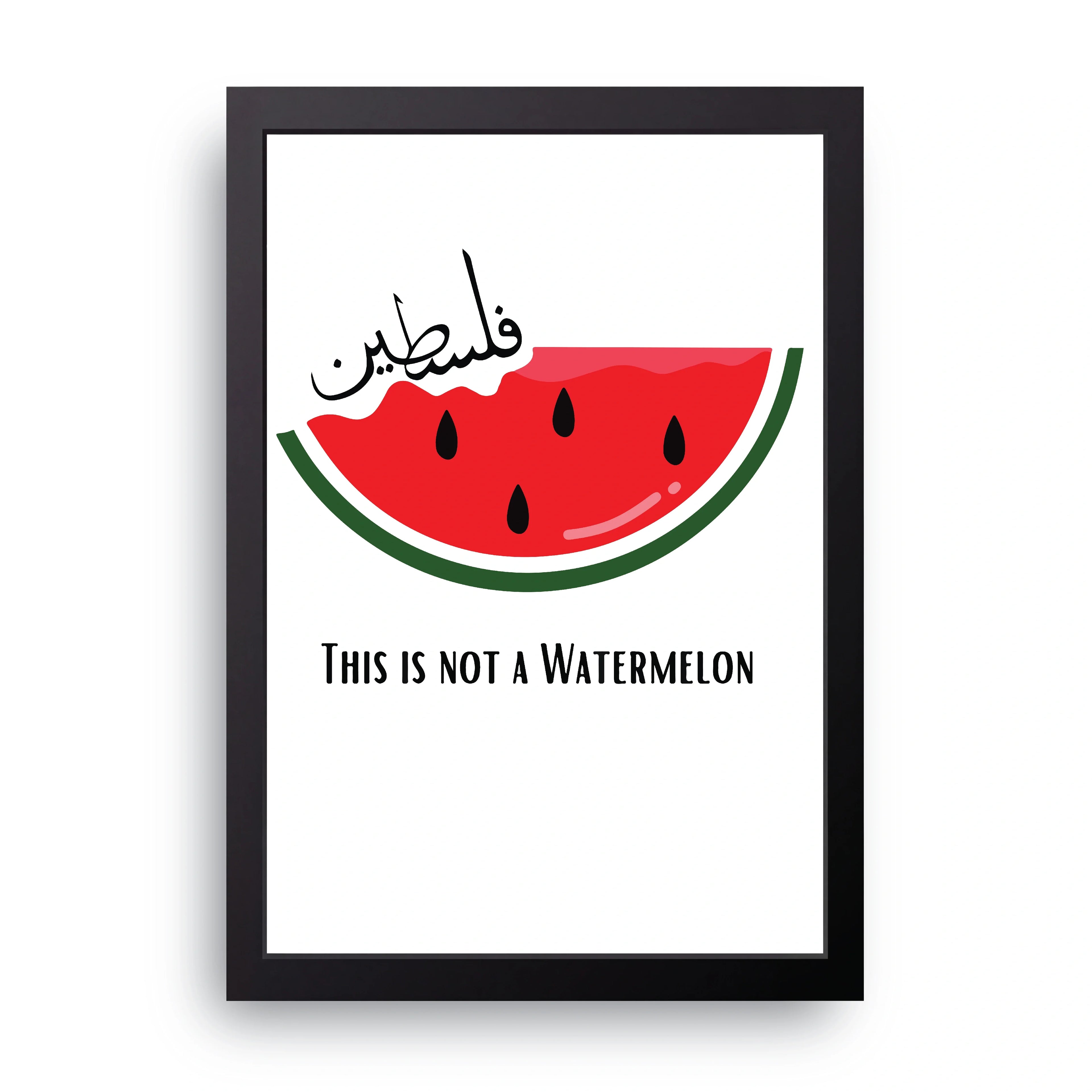 Not A Watermelon framed wall art print — HIBR