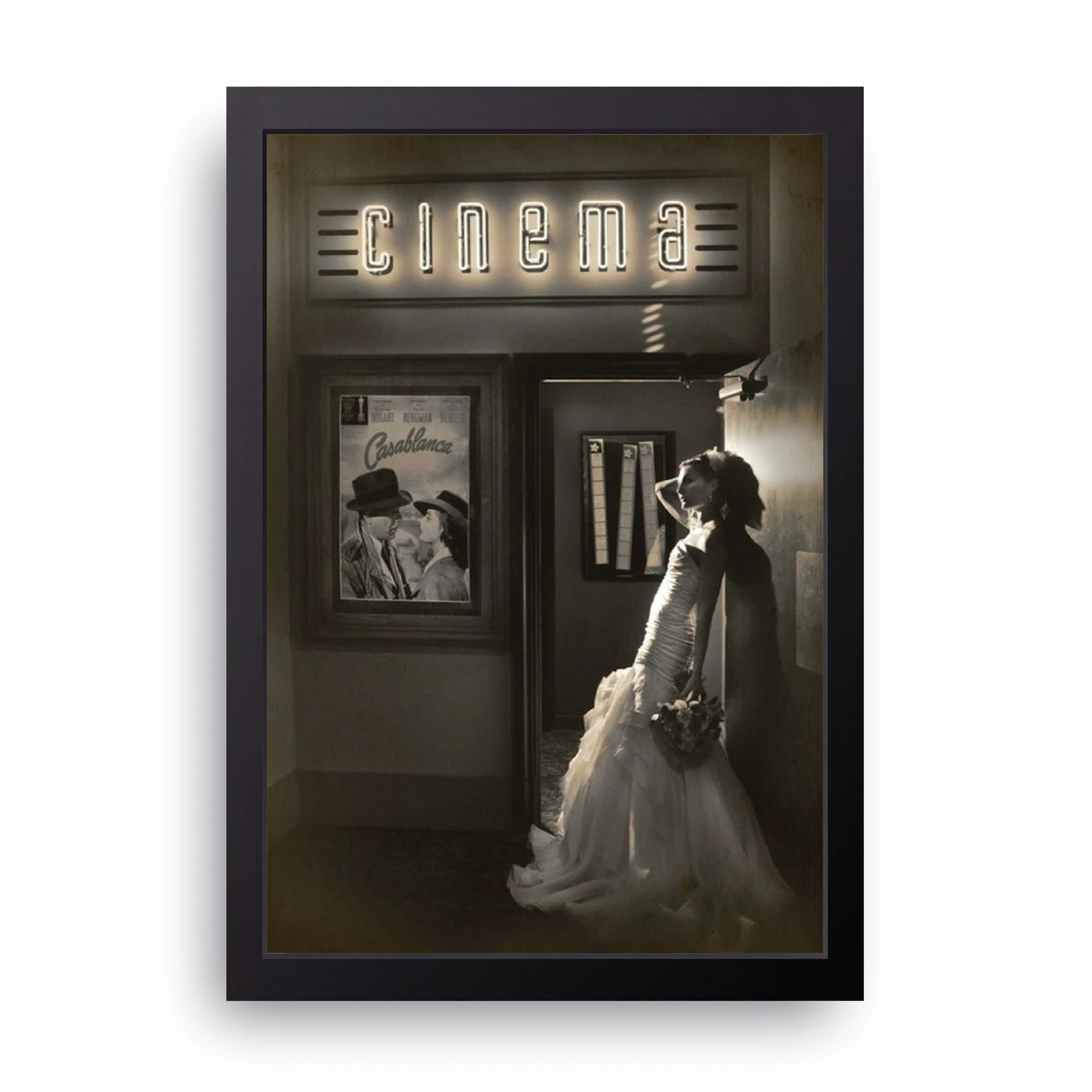 Casablanca Cinema framed wall art print — HIBR