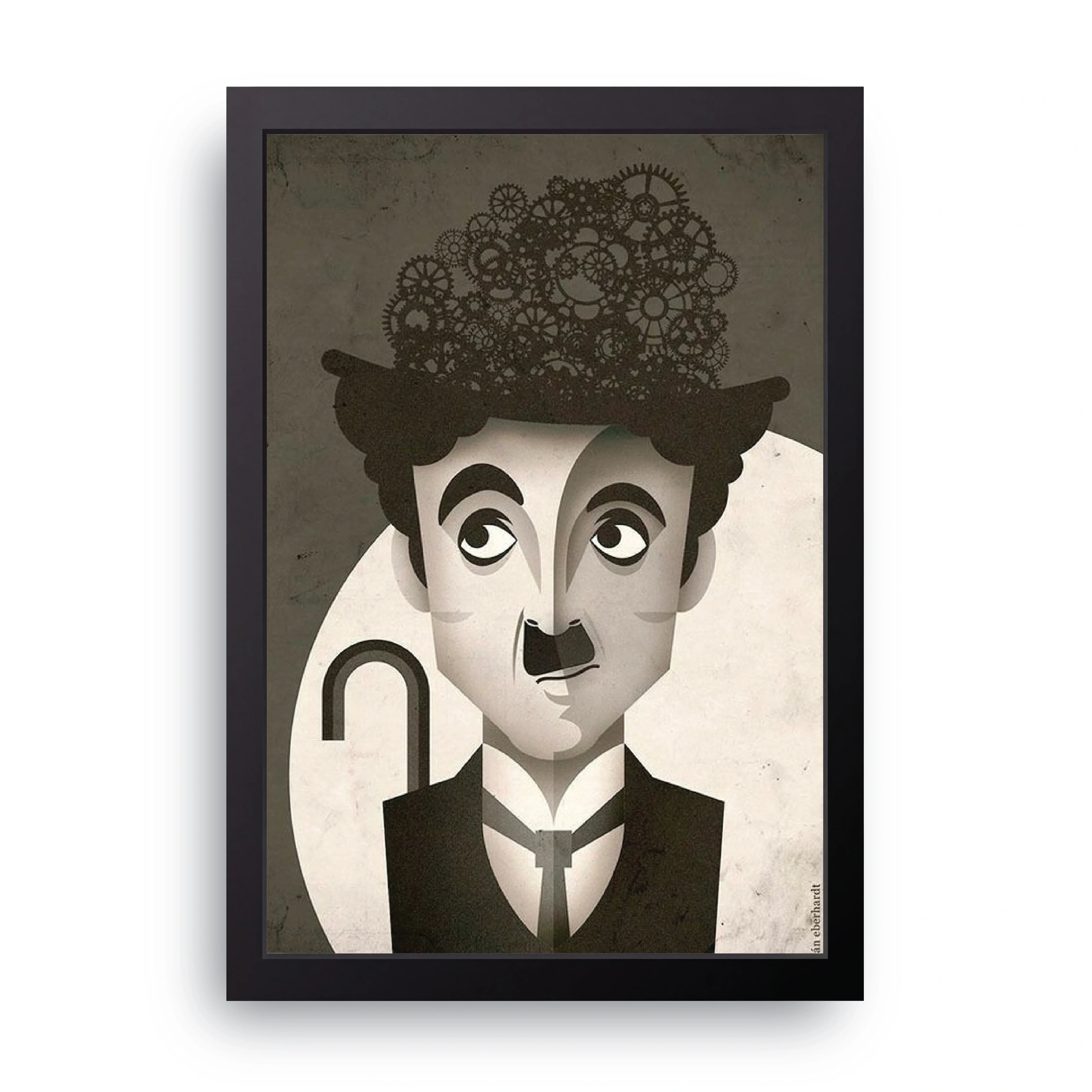 Charlie Chaplin framed wall art print — HIBR