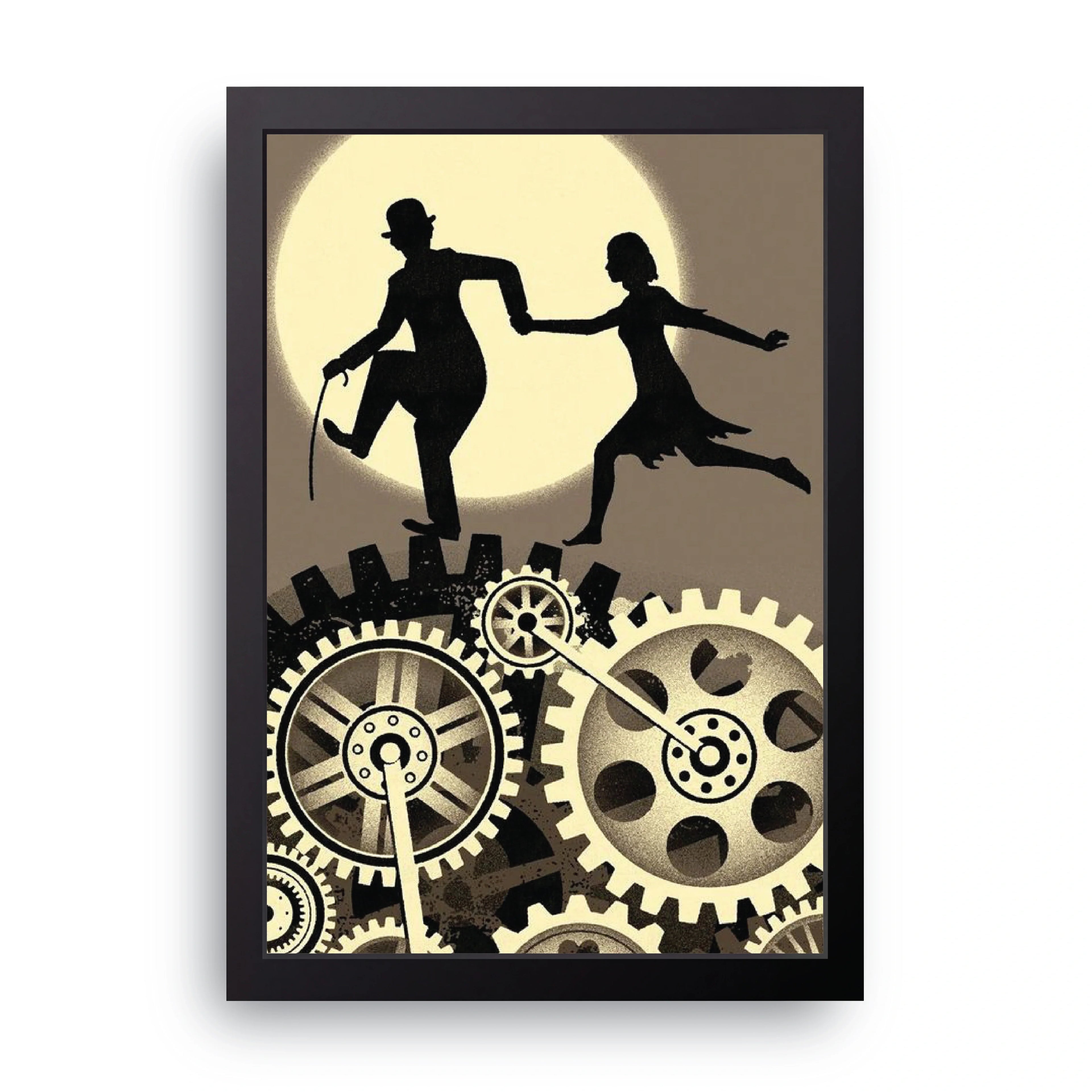 Silent Film Dance framed wall art print — HIBR