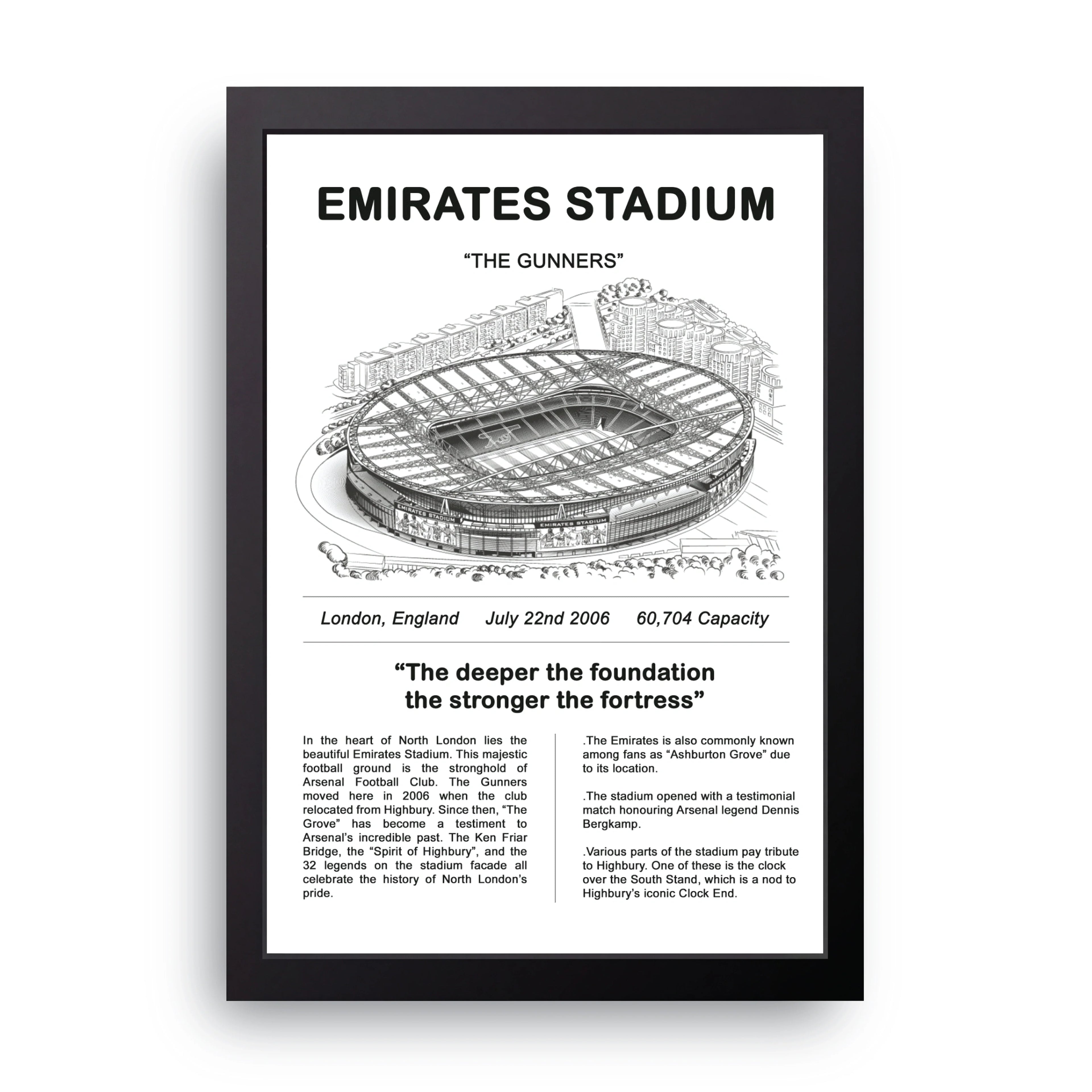 THE GUNNERS framed wall art print — HIBR