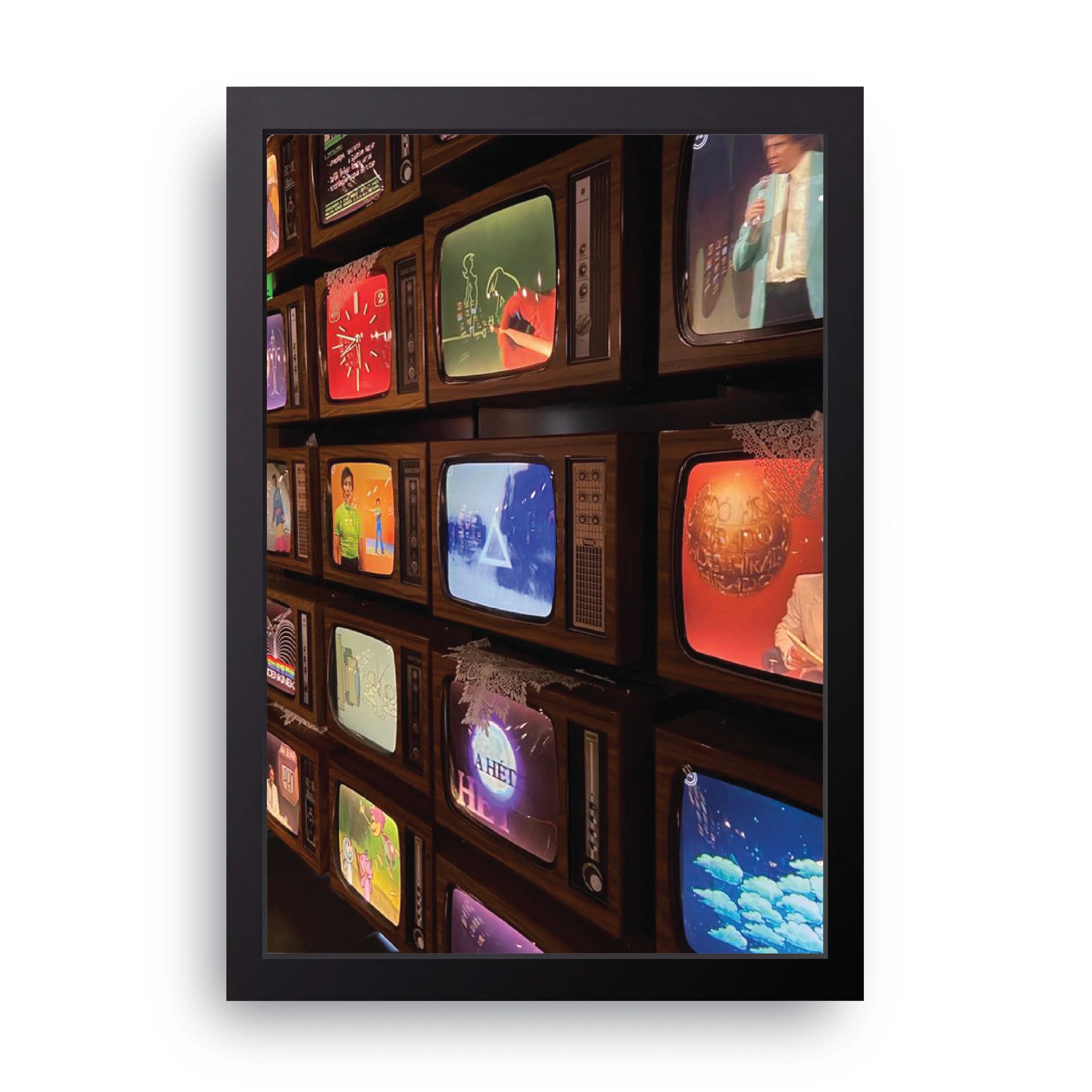 Vintage TV Wall framed wall art print — HIBR