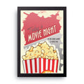 Movie Night framed wall art print — HIBR