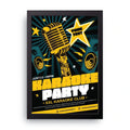 Karaoke Party framed wall art print — HIBR