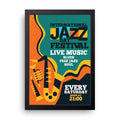 Jazz Day Festival framed wall art print — HIBR