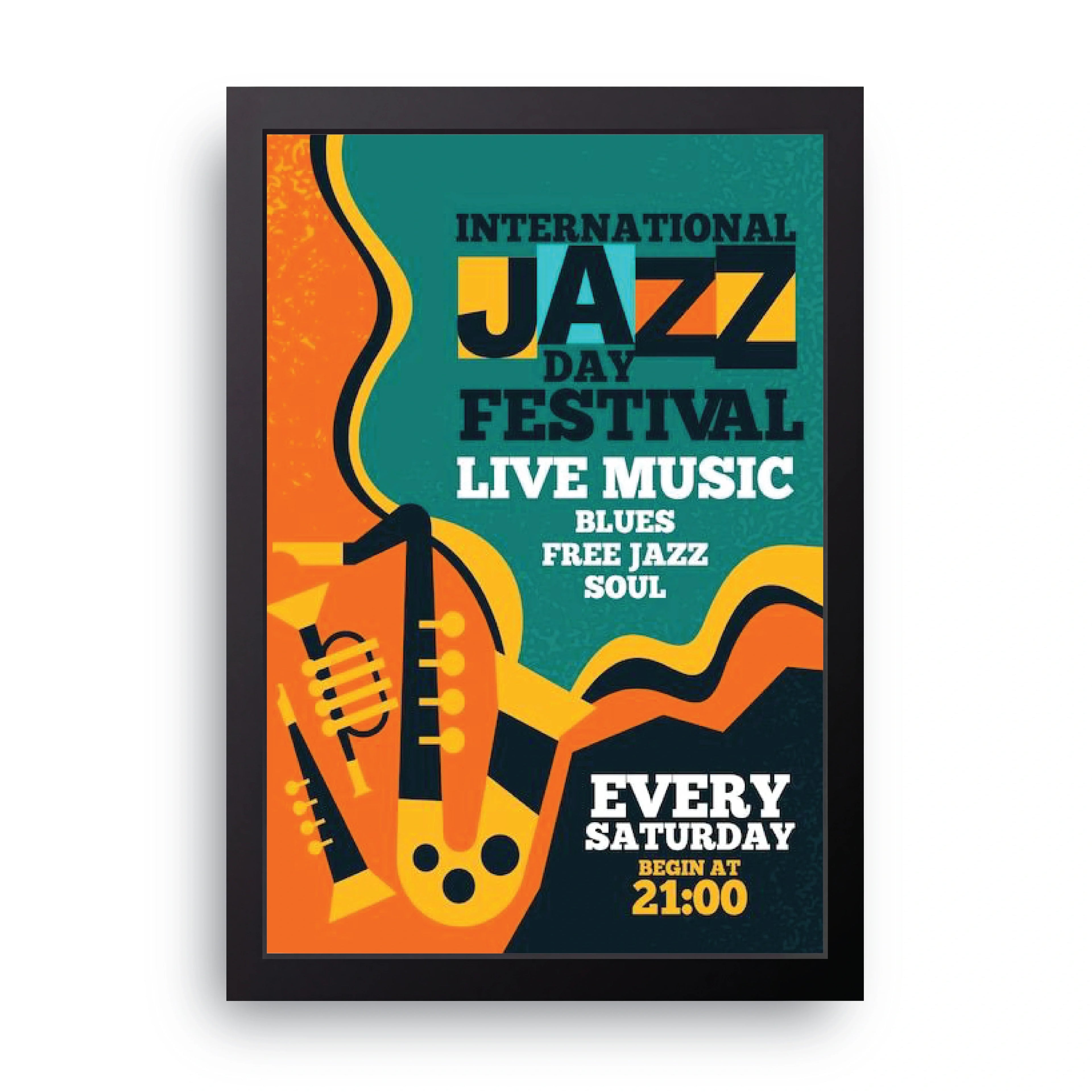 Jazz Day Festival framed wall art print — HIBR