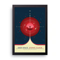 Deep Space Atomic Clock framed wall art print — HIBR