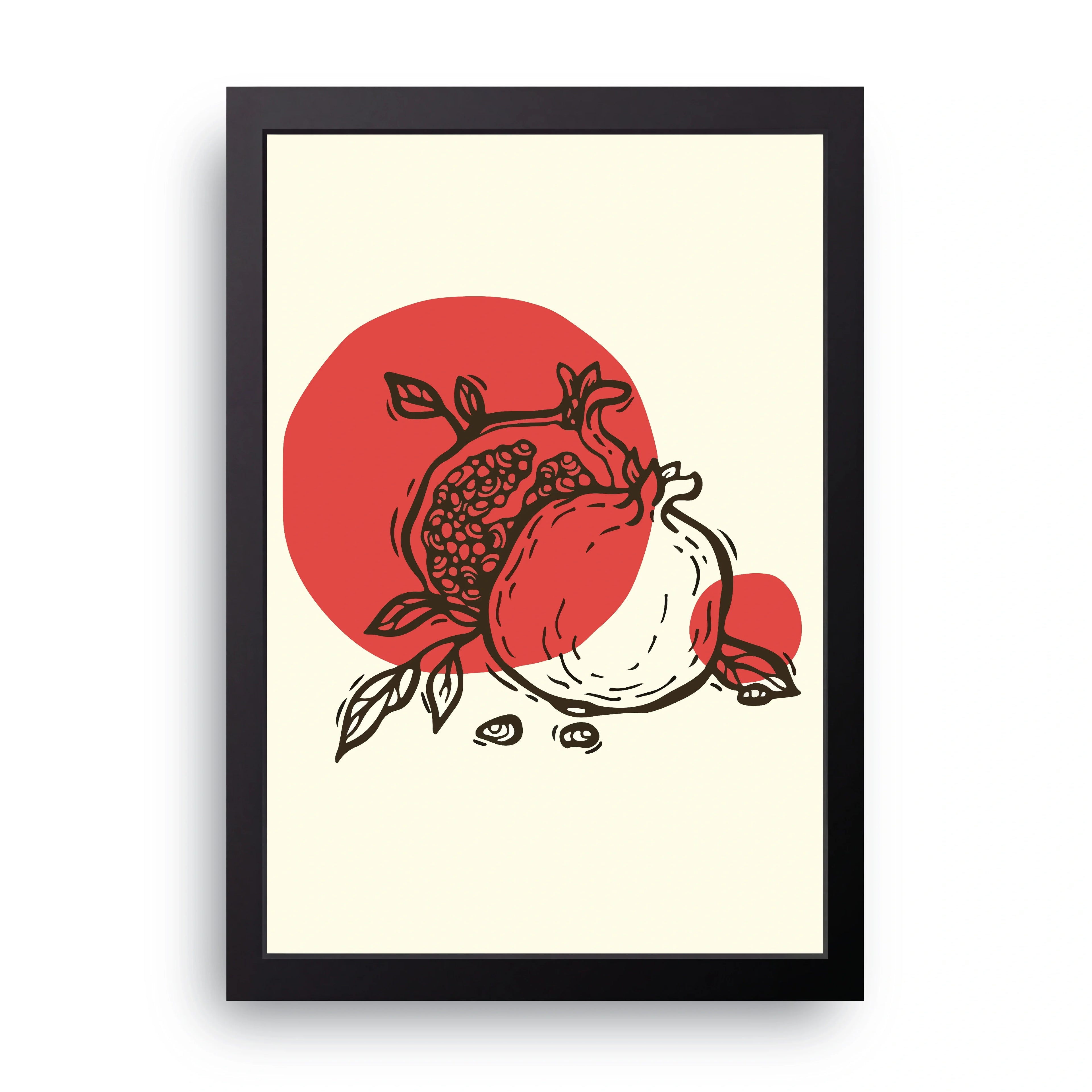 Pomegranate Sun framed wall art print — HIBR