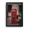 Red Telephone Box framed wall art print — HIBR