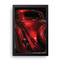 Vintage Red Car framed wall art print — HIBR