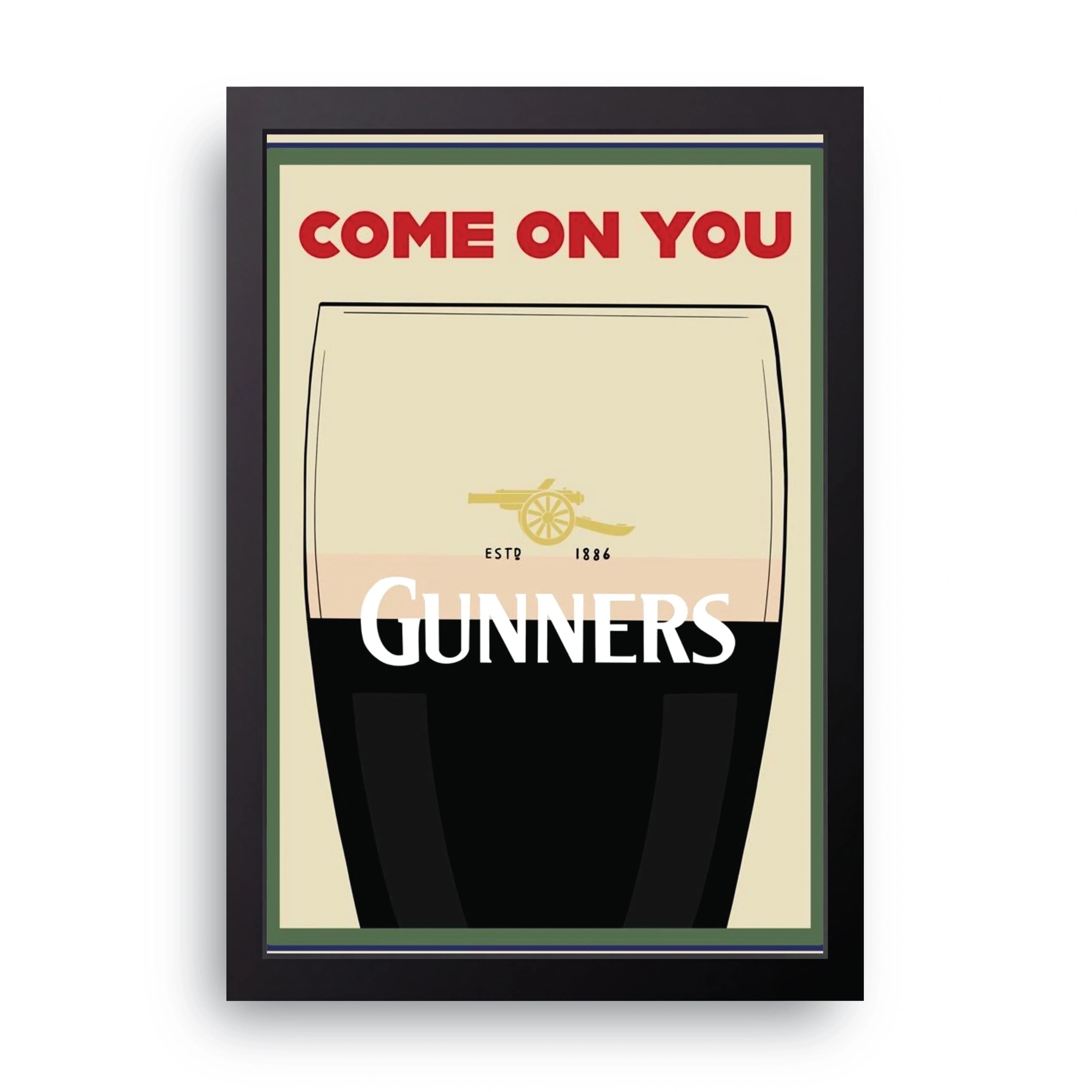 COME ON YOU framed wall art print — HIBR