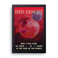 Red Desert framed wall art print — HIBR