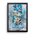 CHAMPIONS LEAGUE framed wall art print — HIBR