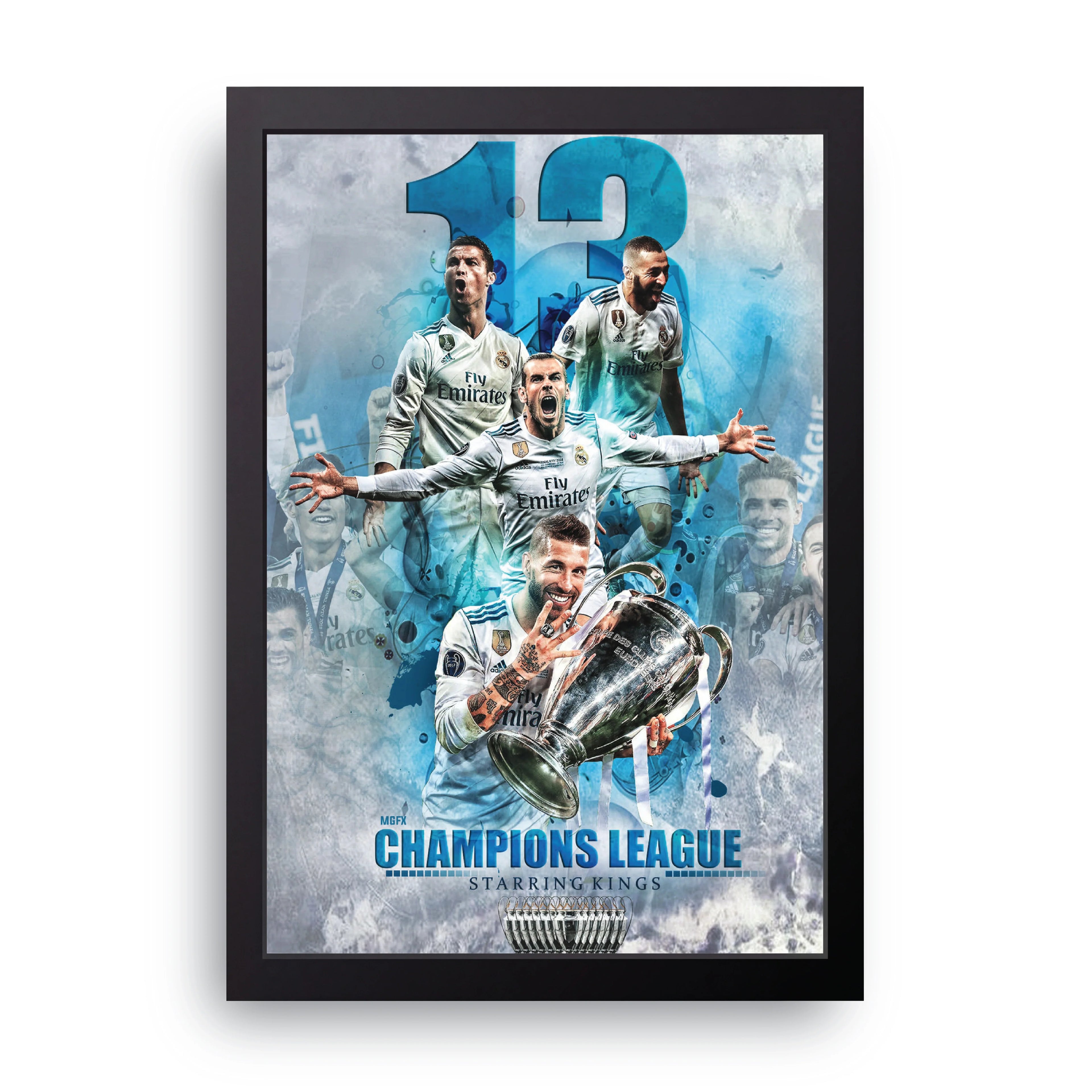 CHAMPIONS LEAGUE framed wall art print — HIBR