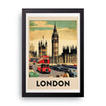 LONDON framed wall art print — HIBR