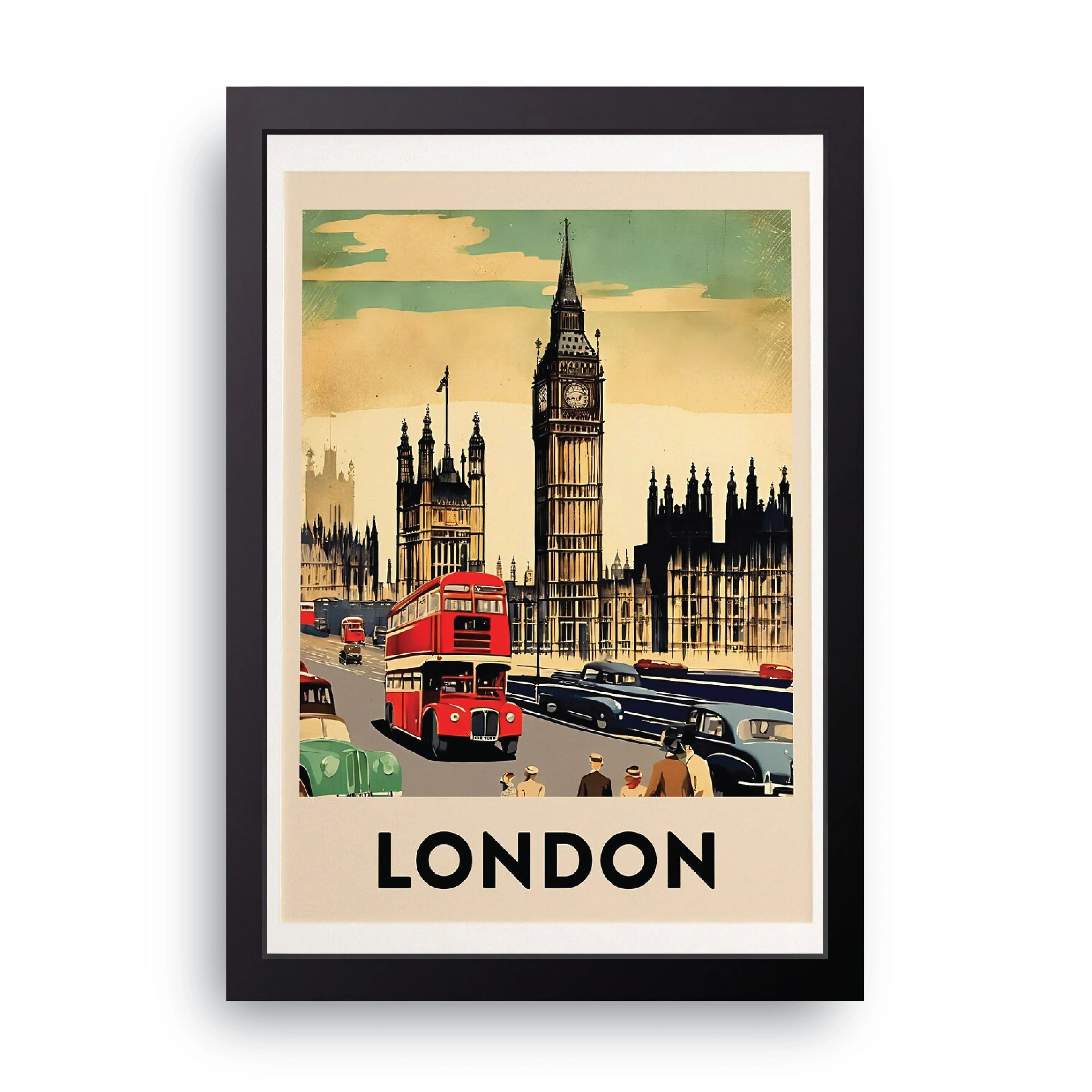 LONDON framed wall art print — HIBR