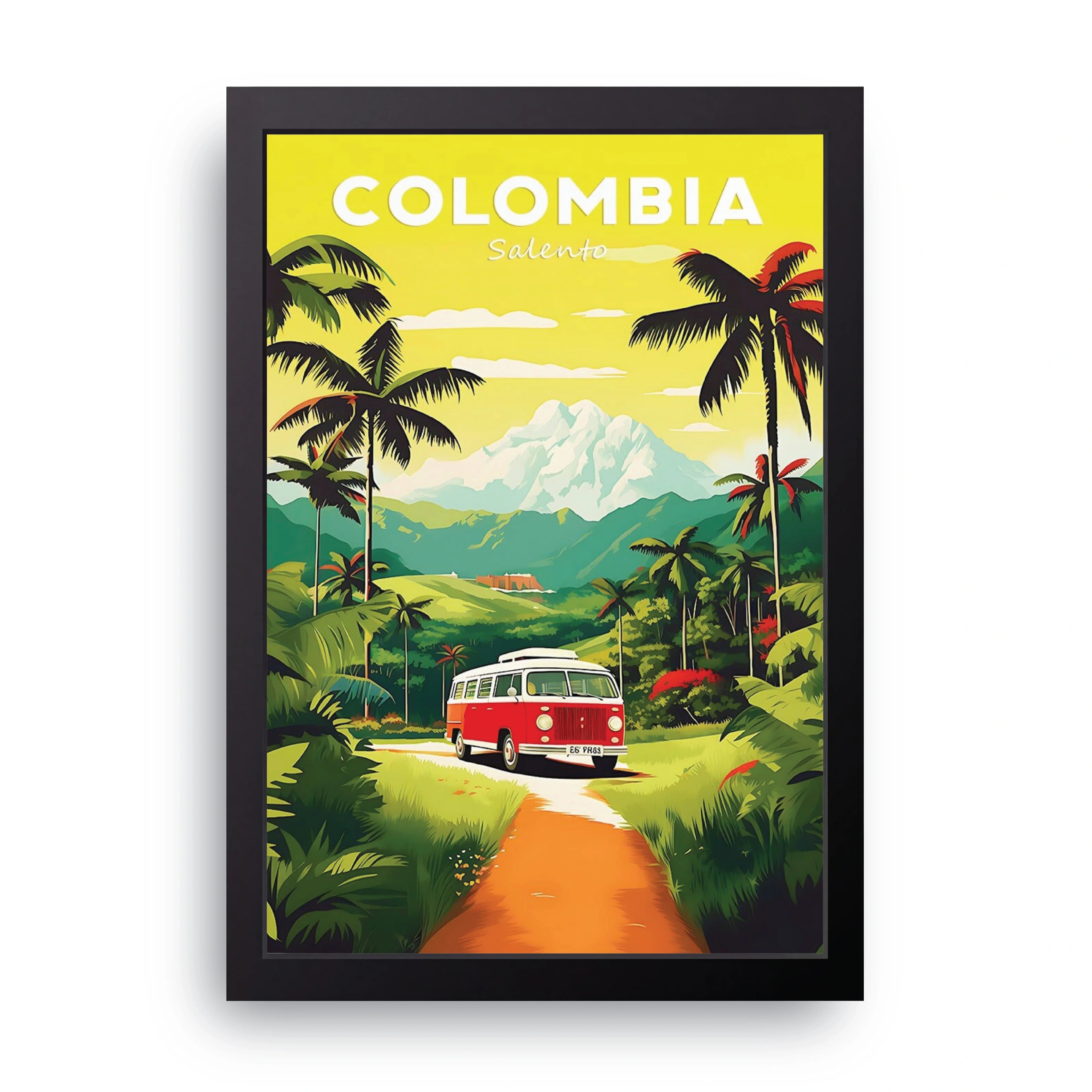 COLOMBIA framed wall art print — HIBR