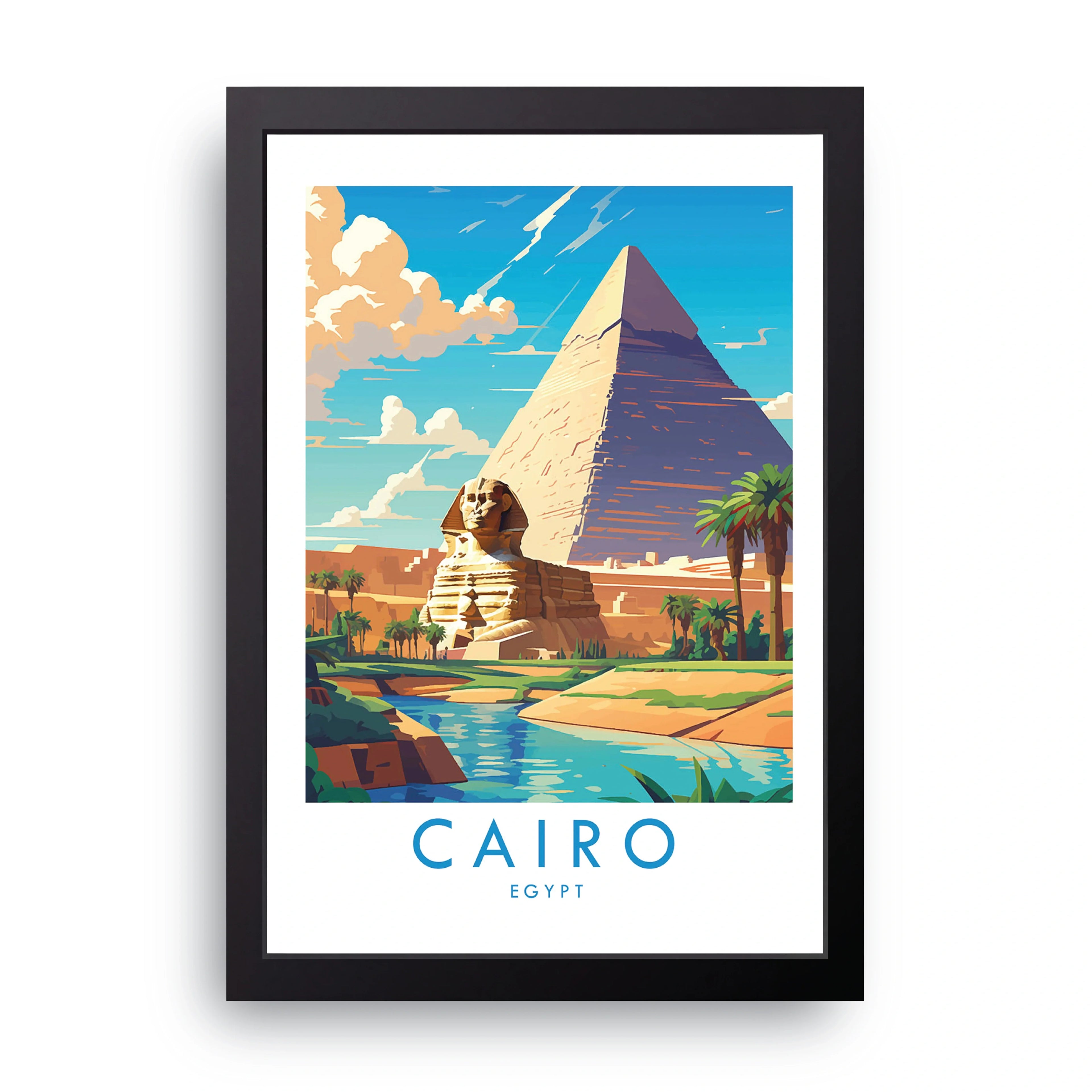 CAIRO framed wall art print — HIBR