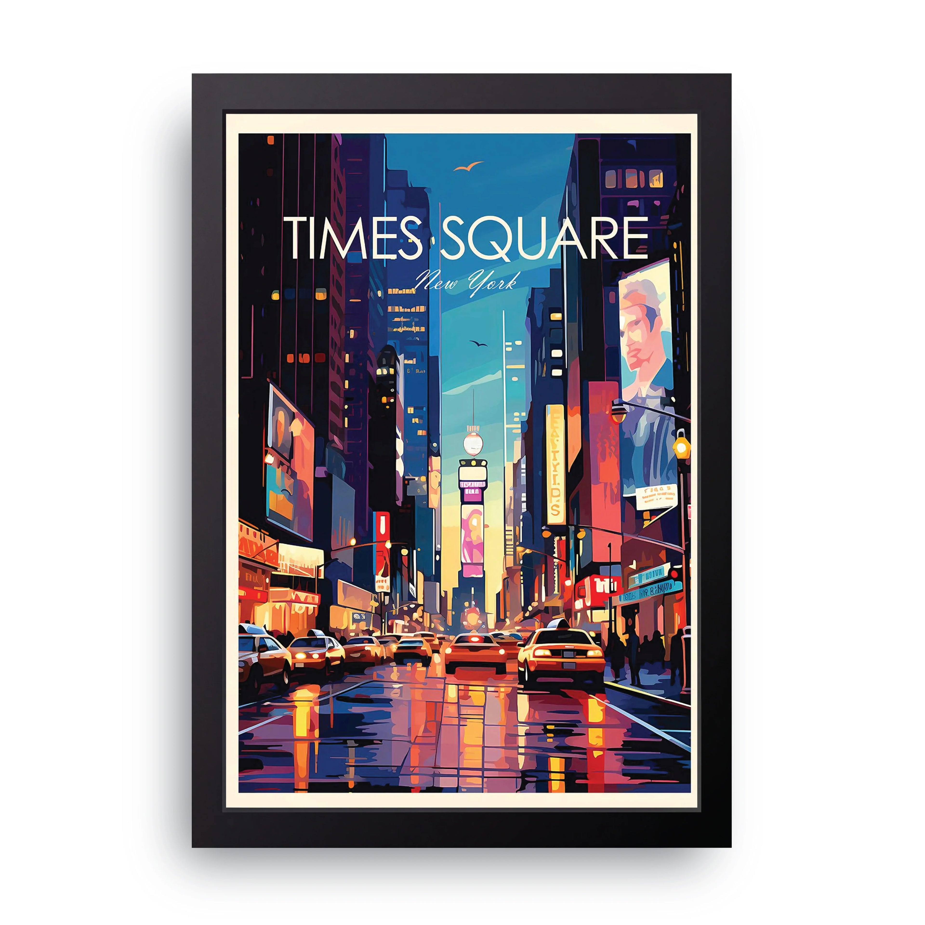 TIMES SQUARE framed wall art print — HIBR
