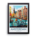 AMSTERDAM framed wall art print — HIBR