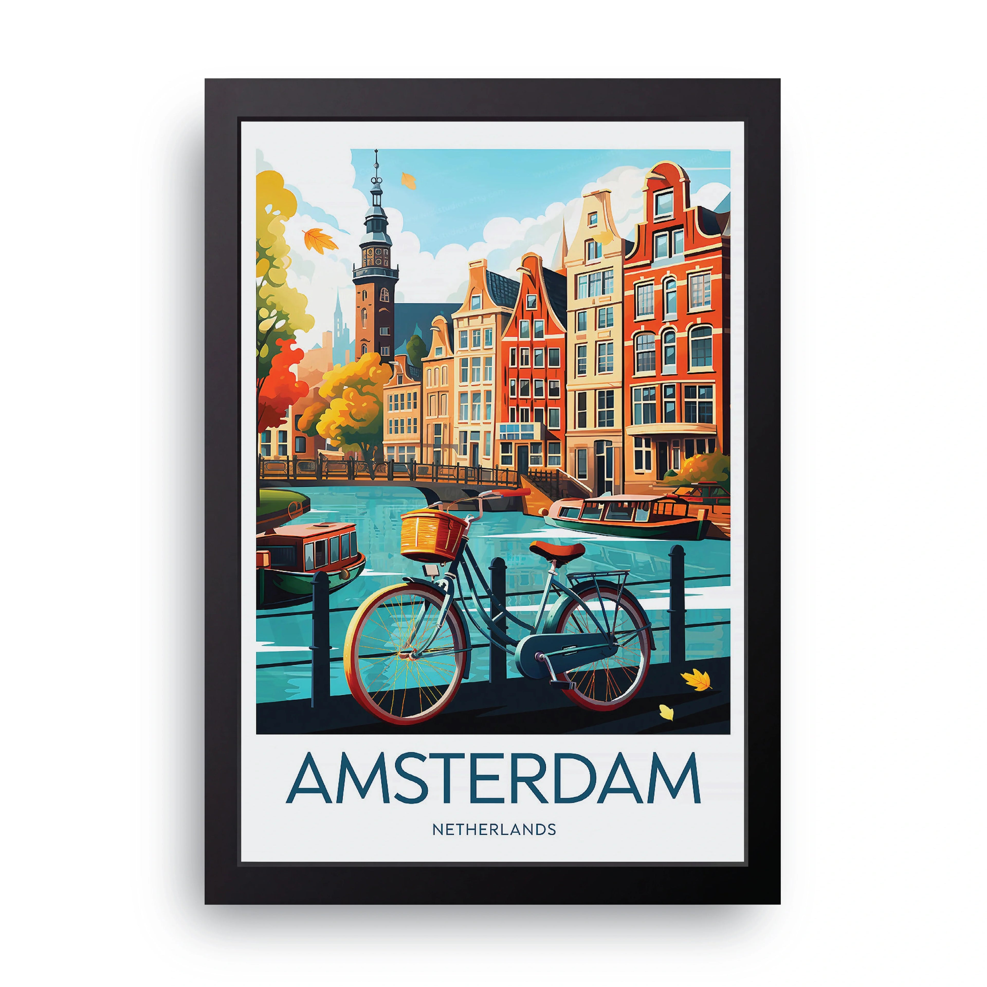 AMSTERDAM framed wall art print — HIBR