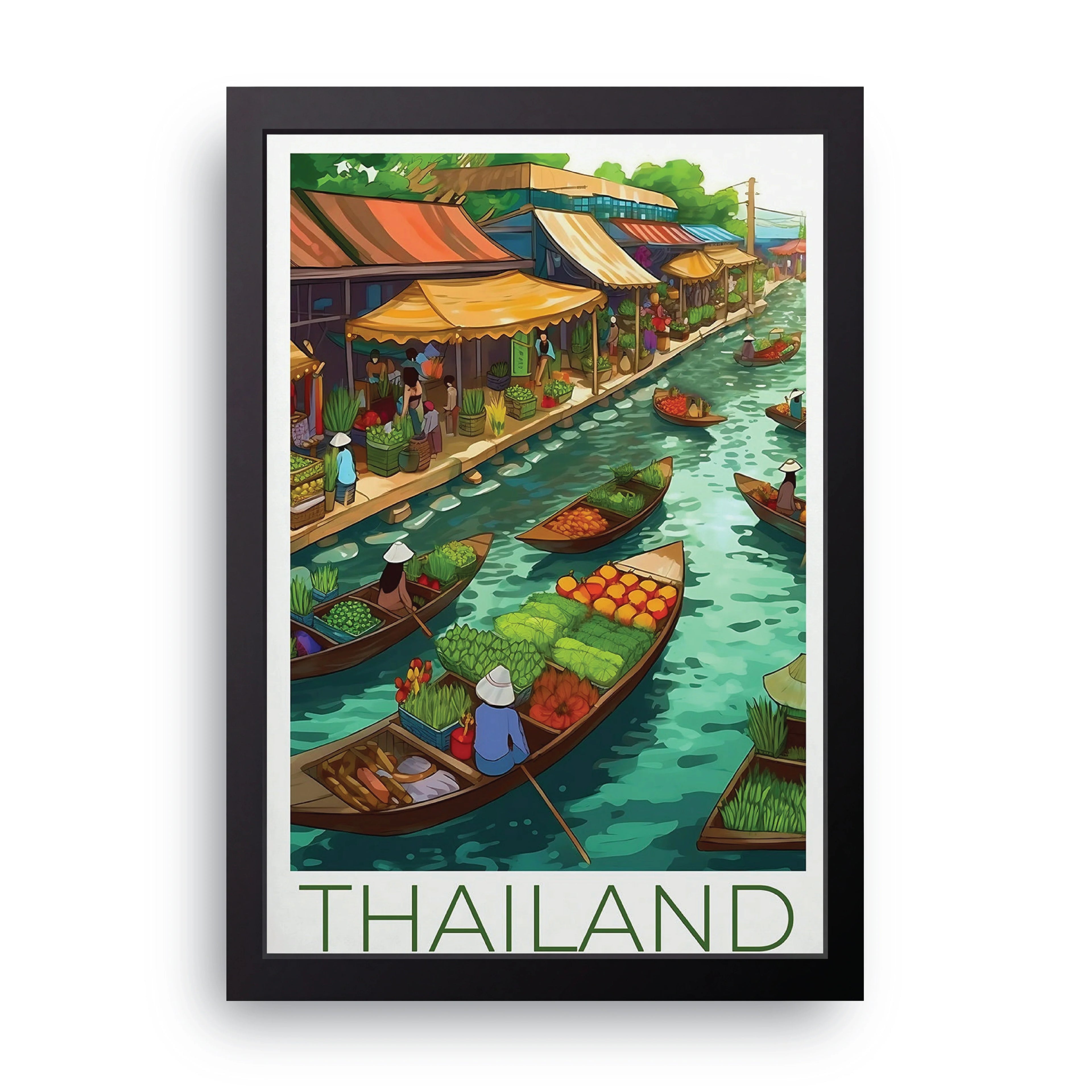 THAILAND framed wall art print — HIBR