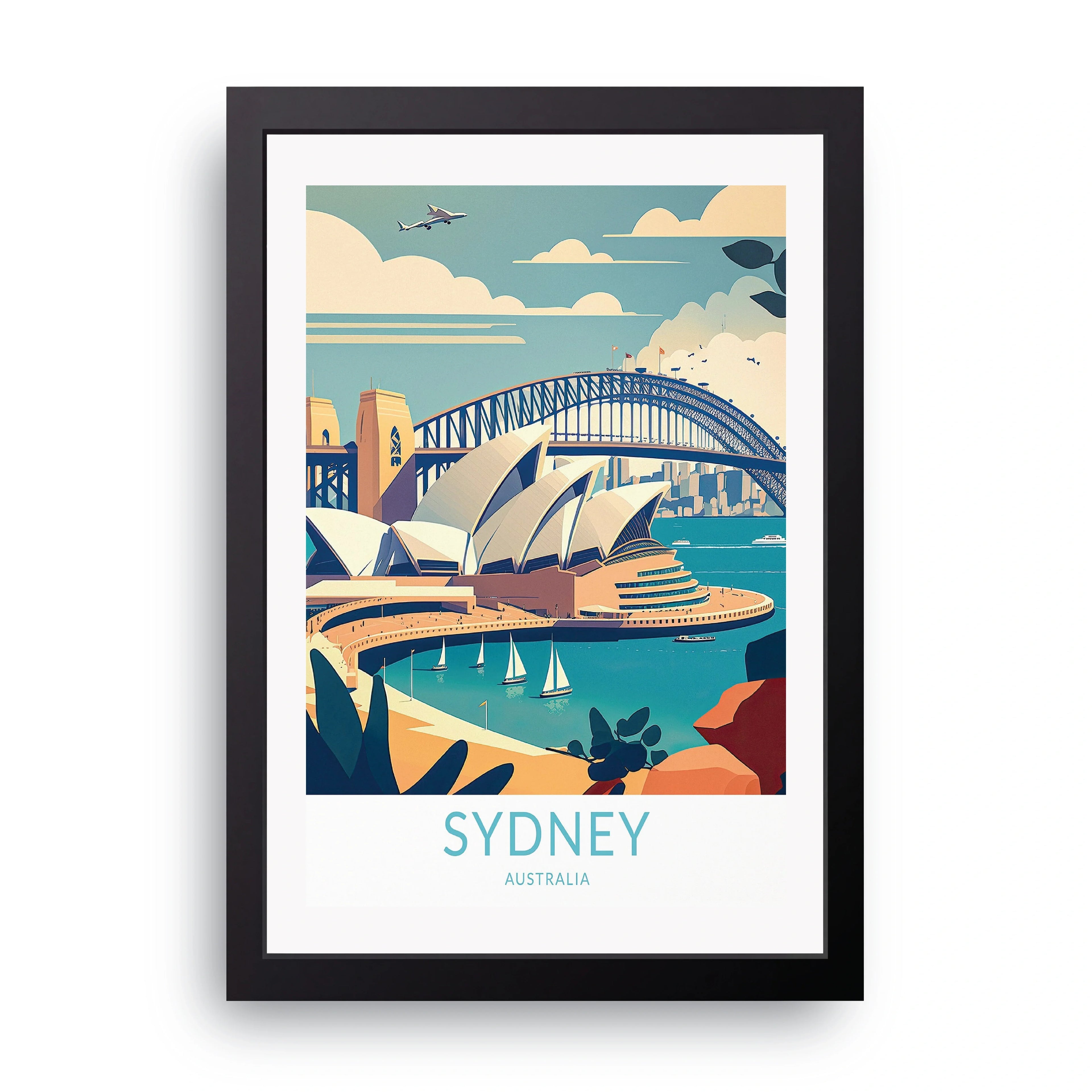SYDNEY framed wall art print — HIBR