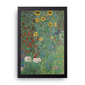 Klimt Sunflower Garden framed wall art print — HIBR