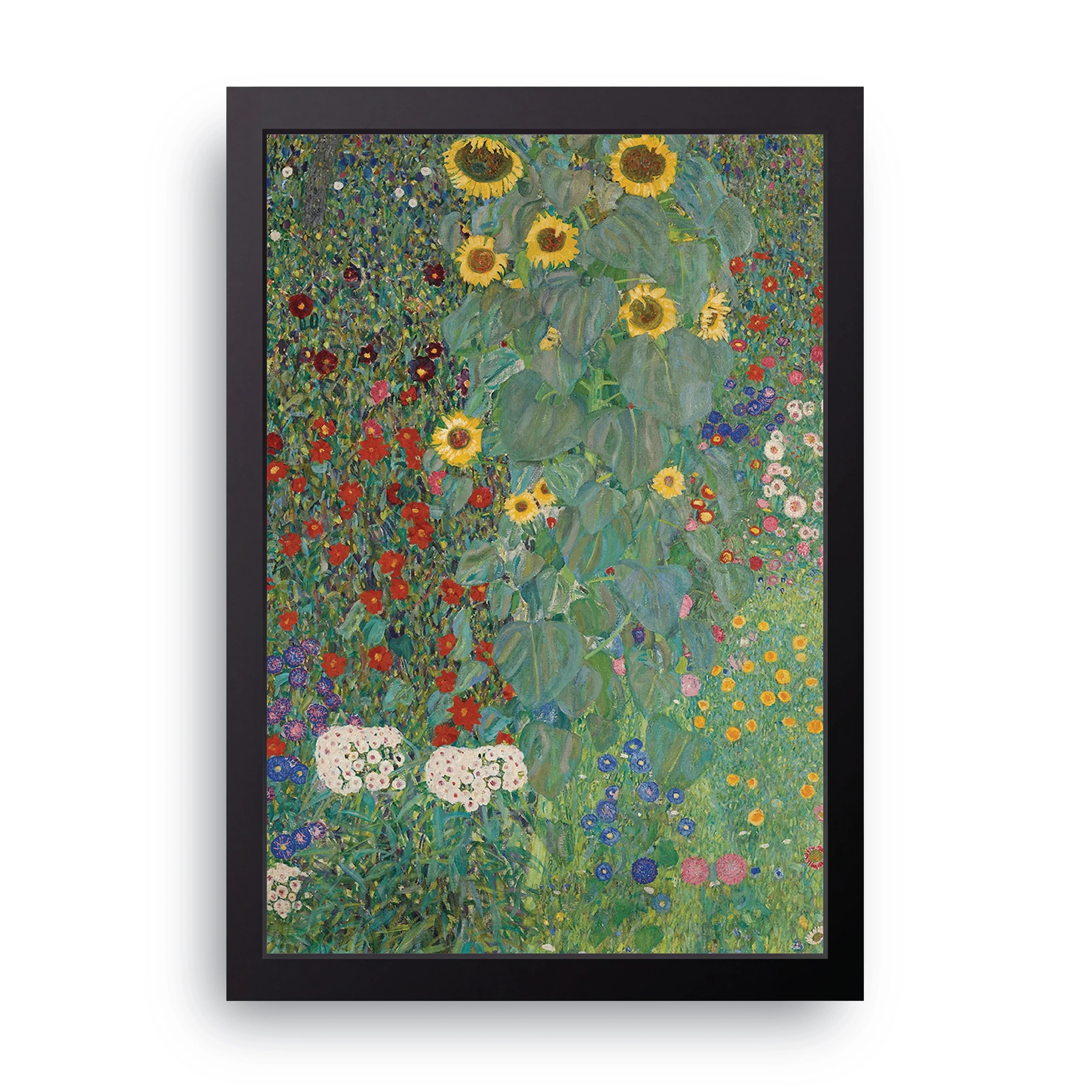Klimt Sunflower Garden framed wall art print — HIBR