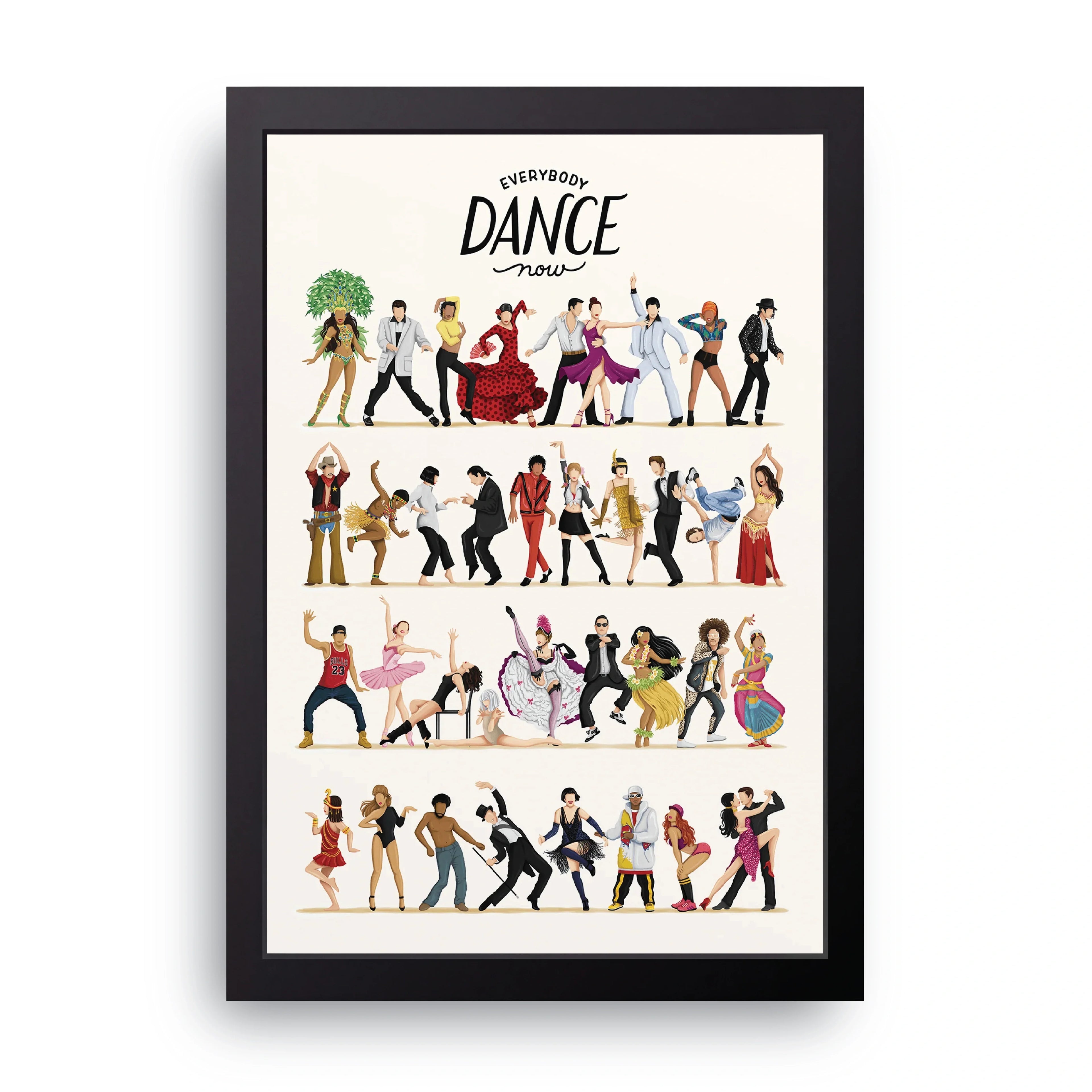 Everybody Dance Now framed wall art print — HIBR