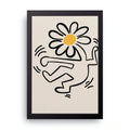 Keith Haring Flower framed wall art print — HIBR