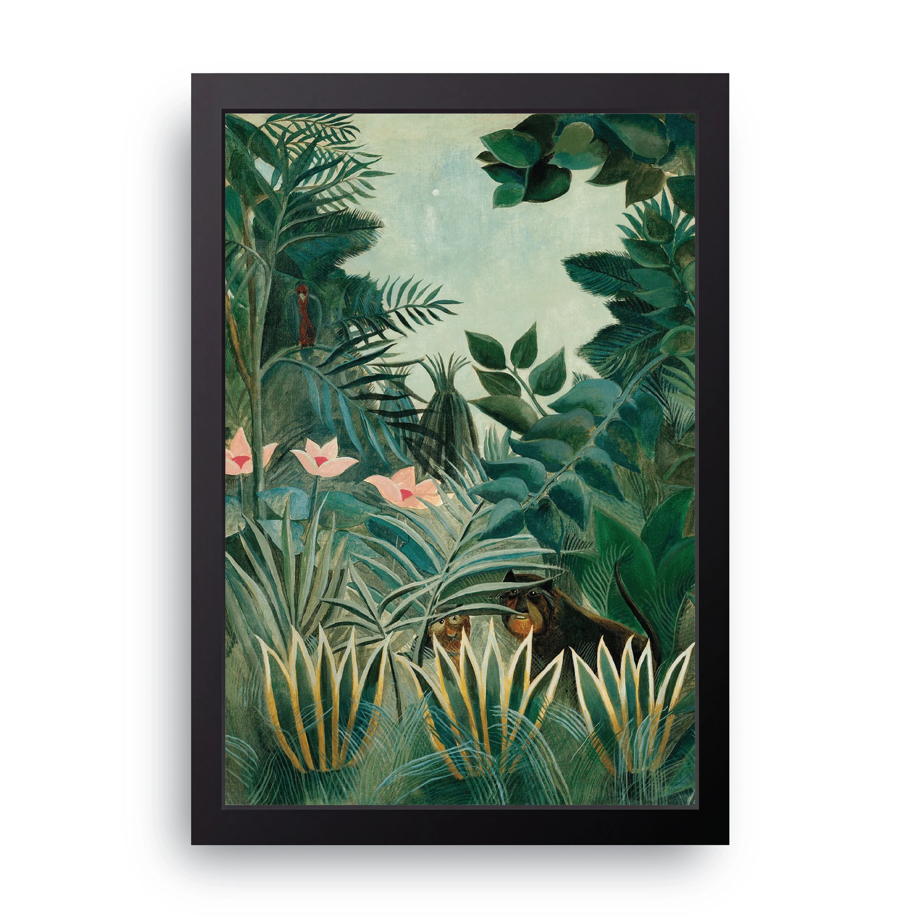 Rousseau Jungle framed wall art print — HIBR