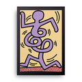 Keith Haring Dancer framed wall art print — HIBR